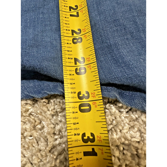 Tommy Bahama Indigo Palms Denim Shirt Men’s XL Blue Short Sleeve Button Up - Picture 4 of 5